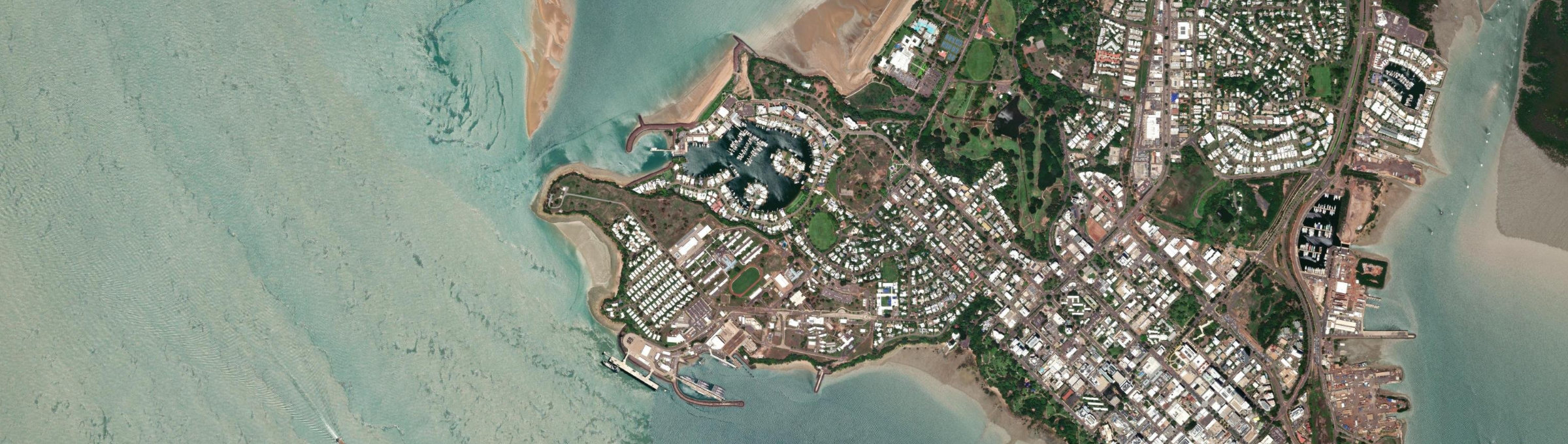 Aerial view of Larrakeyah, NT