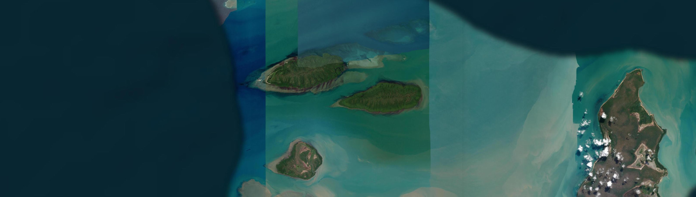 Aerial view of Vernon Islands, NT