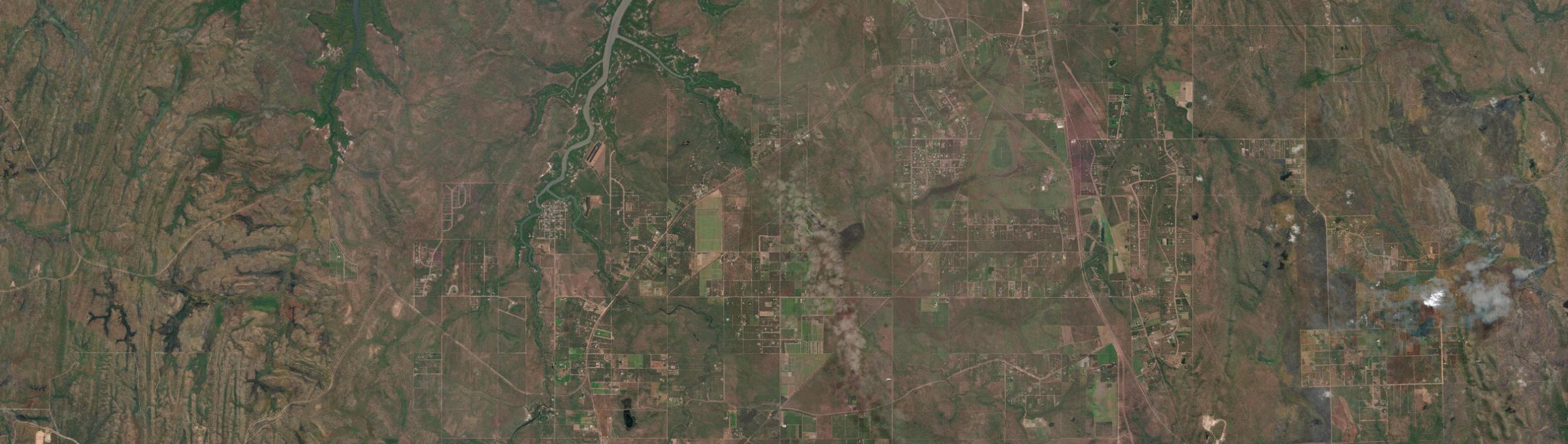 Aerial view of Berry Springs, NT