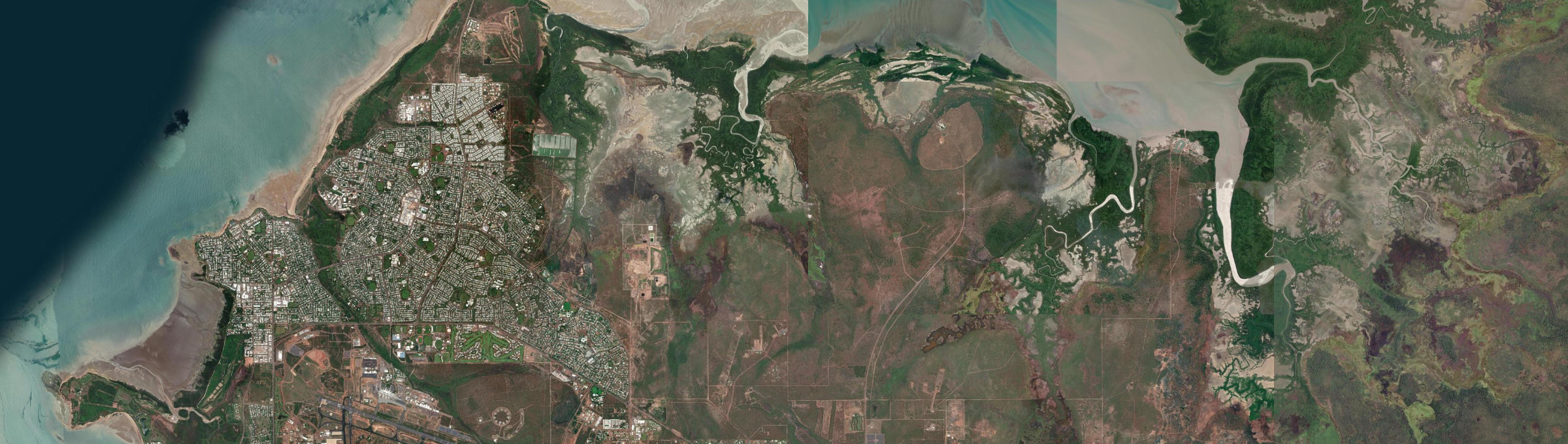 Aerial view of Micket Creek, NT