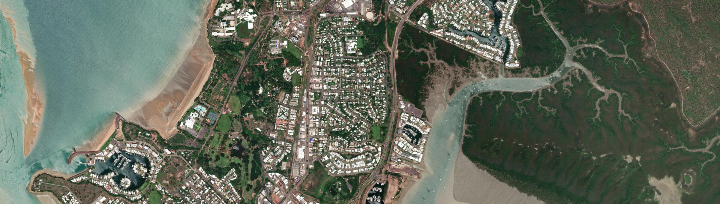 Aerial view of Stuart Park, NT