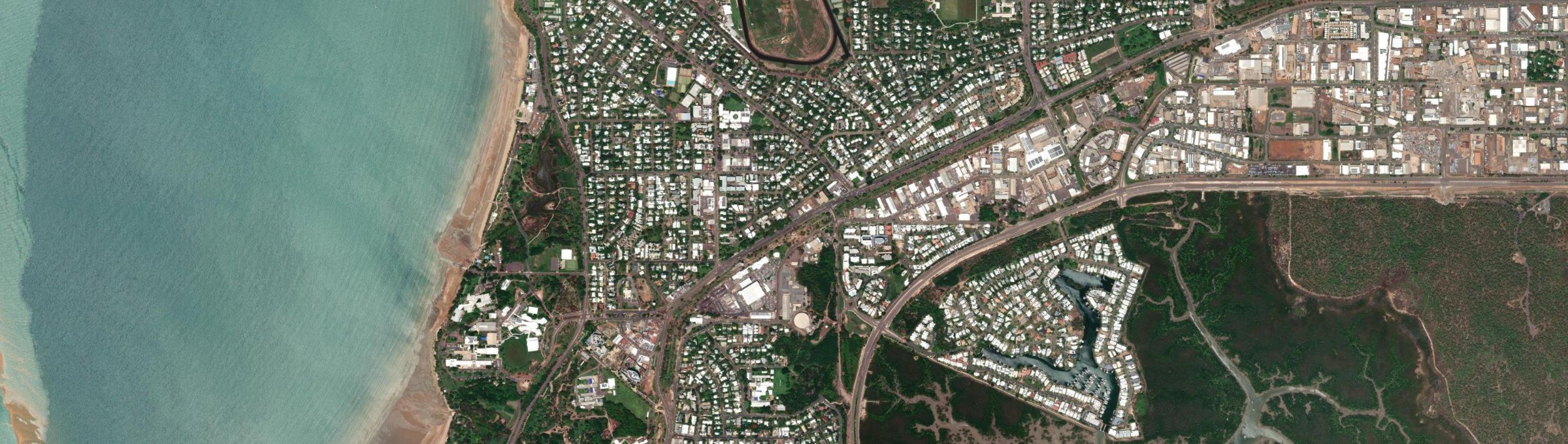 Aerial view of Parap, NT