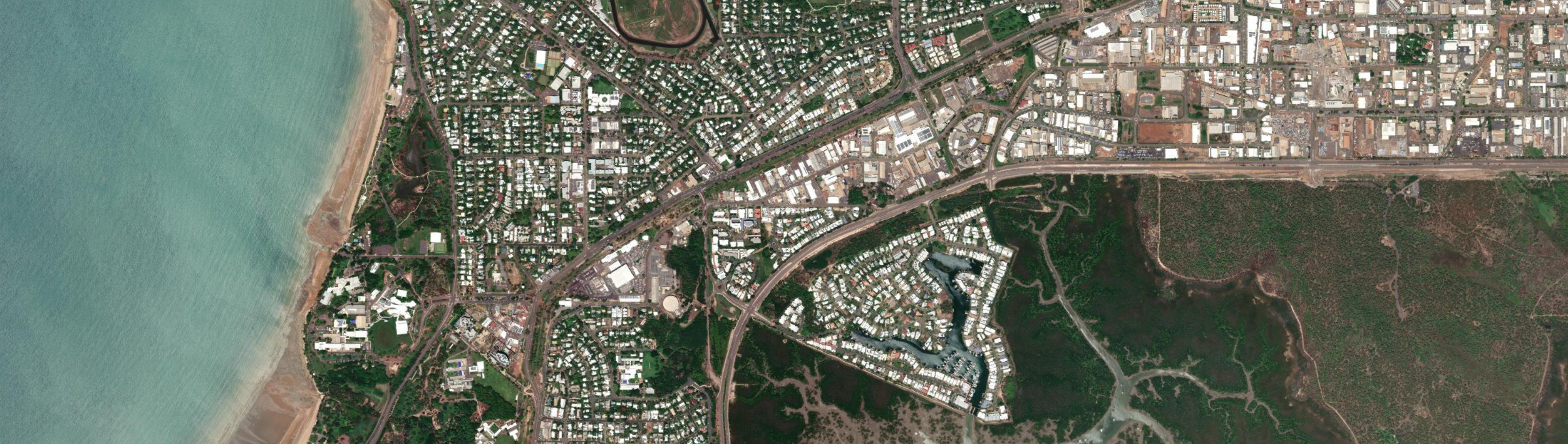 Aerial view of Woolner, NT