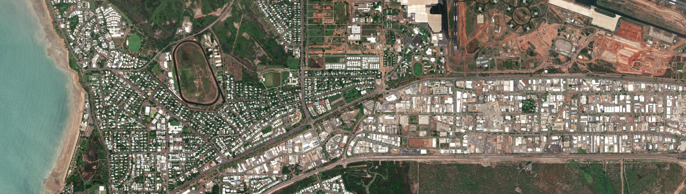 Aerial view of The Narrows (NT), NT