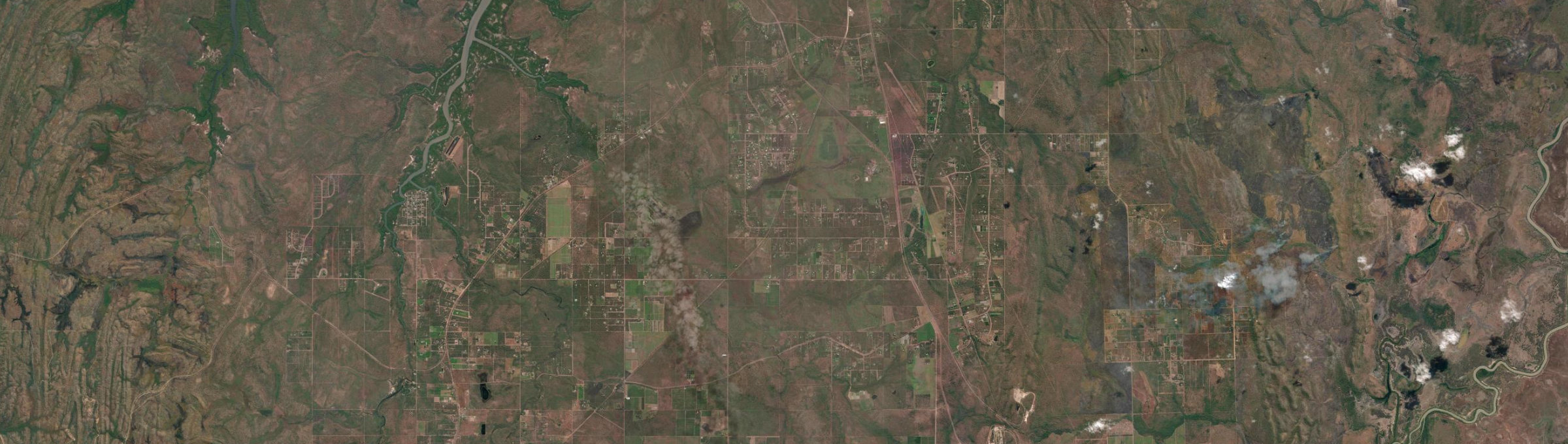 Aerial view of Livingstone, NT
