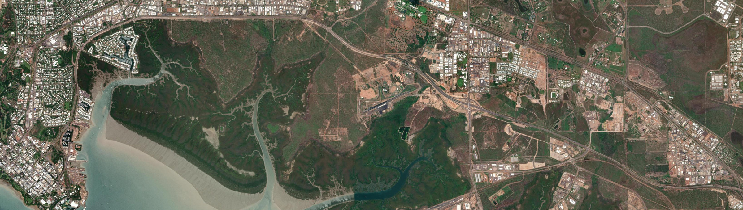 Aerial view of Hidden Valley (NT), NT
