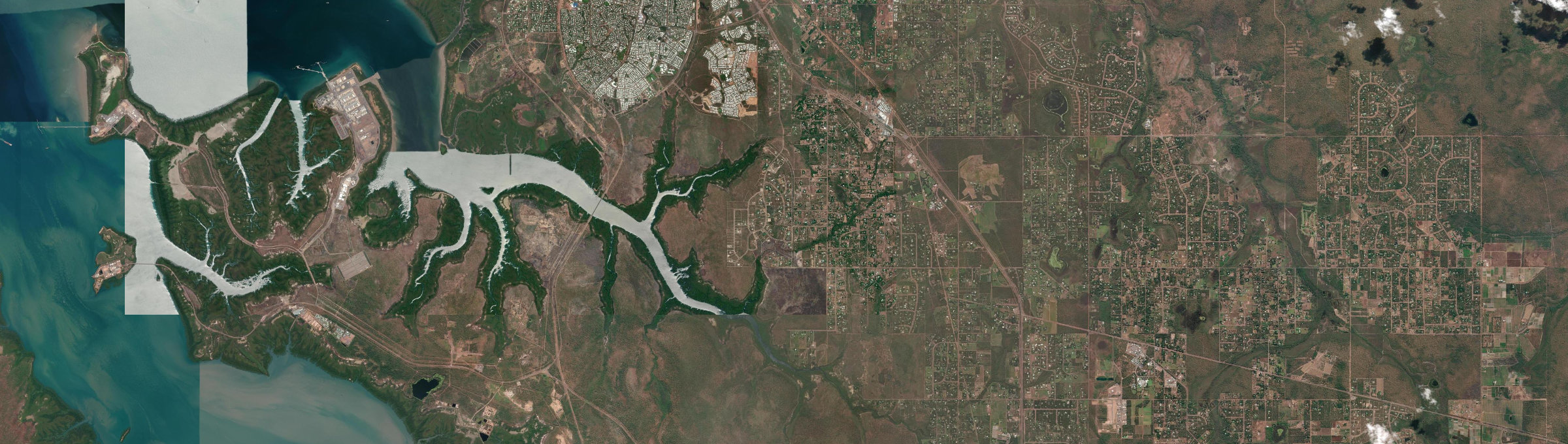 Aerial view of Virginia (NT), NT