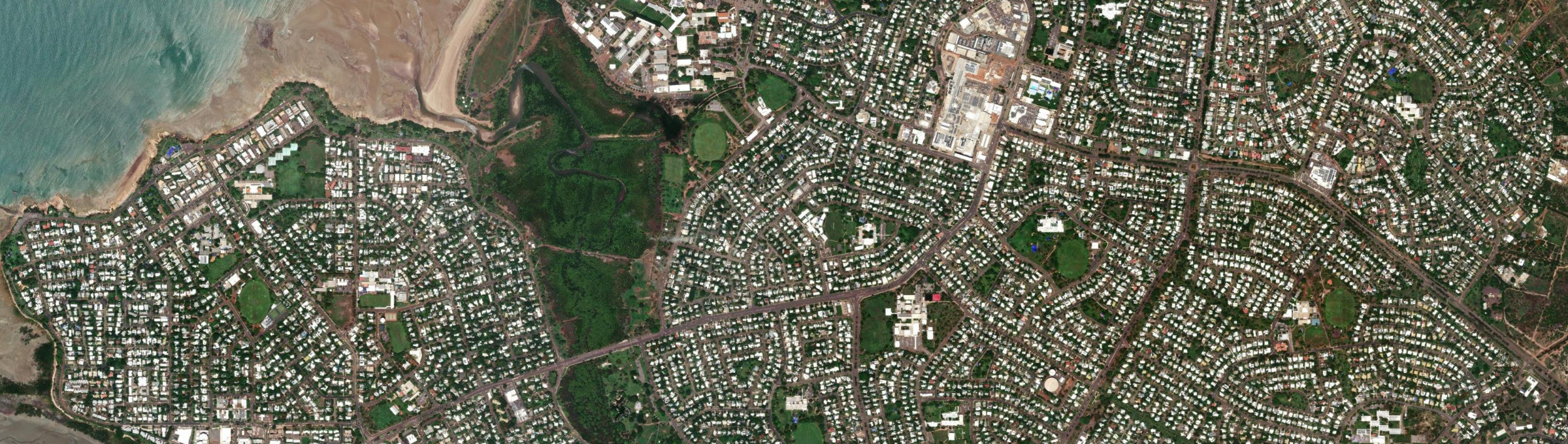 Aerial view of Alawa, NT