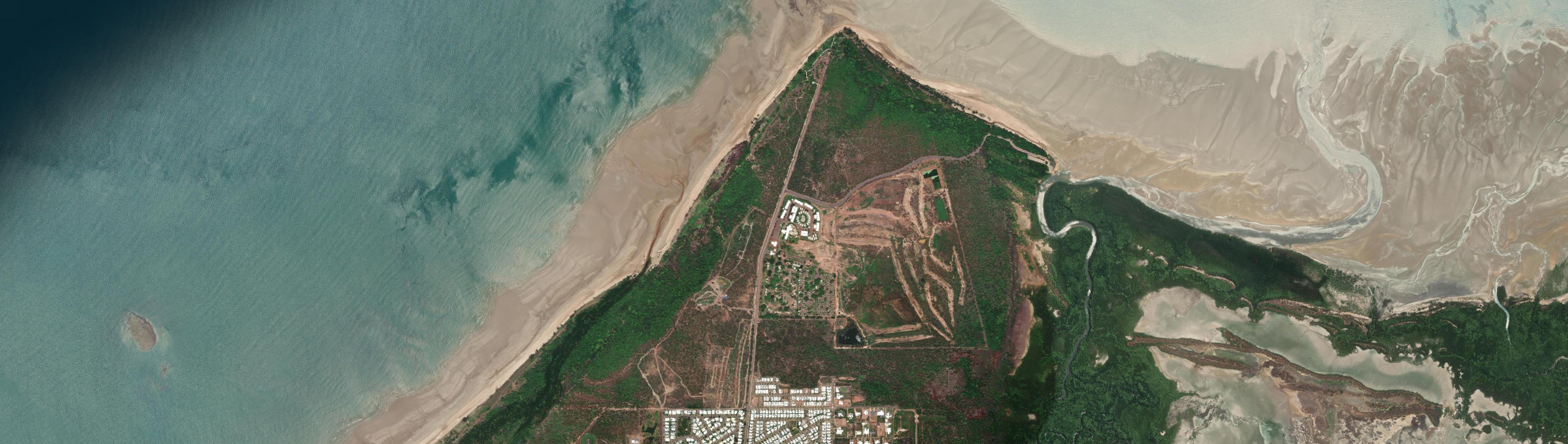 Aerial view of Lee Point, NT