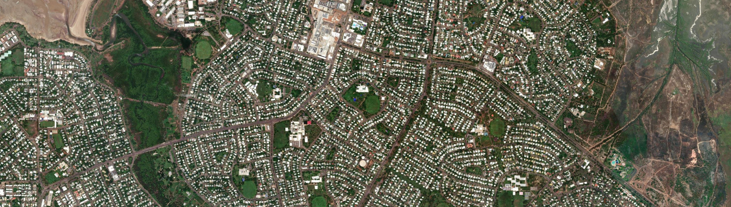 Aerial view of Wagaman, NT