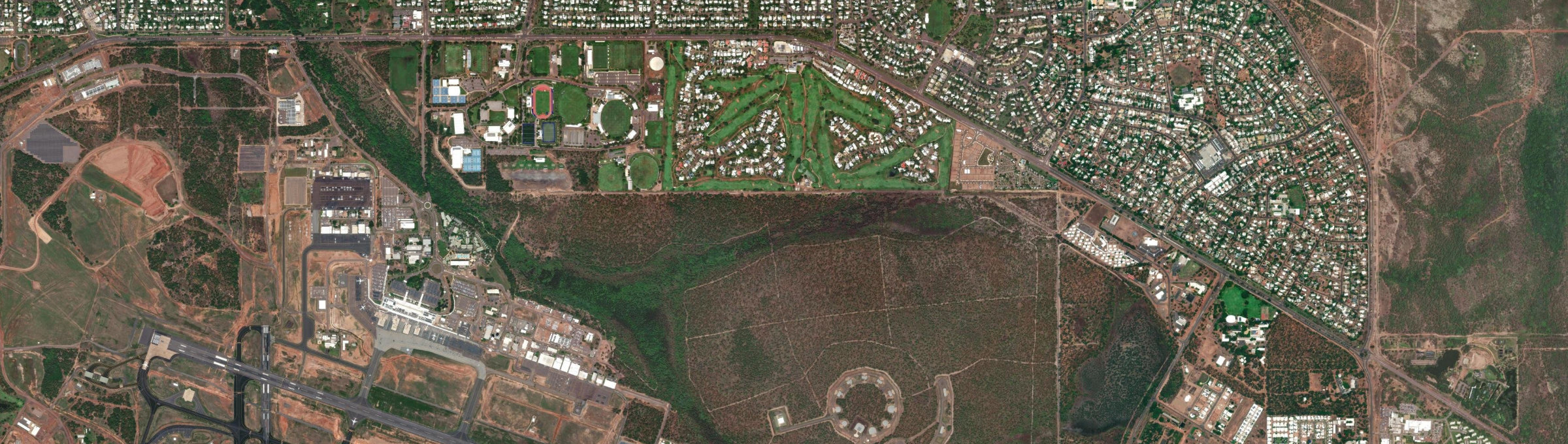Aerial view of Marrara, NT