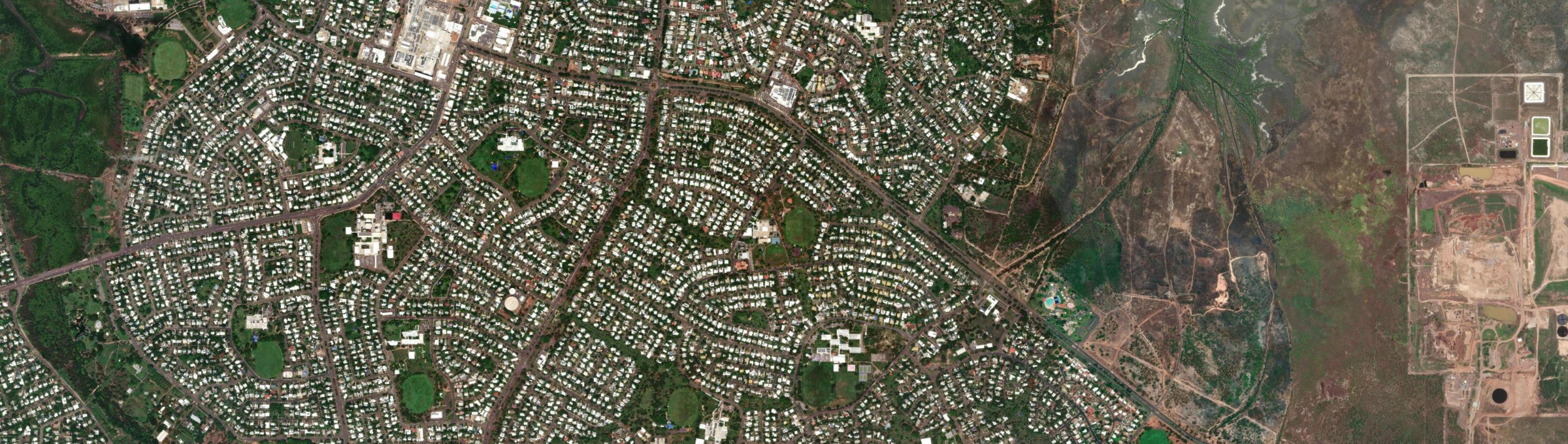 Aerial view of Wulagi, NT