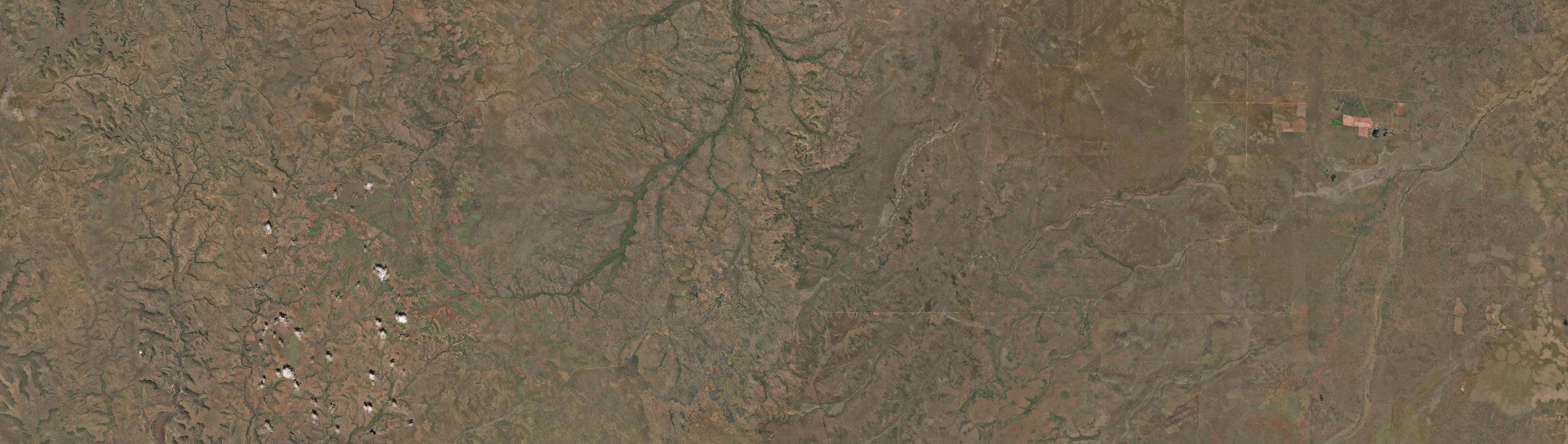 Aerial view of Delamere (NT), NT