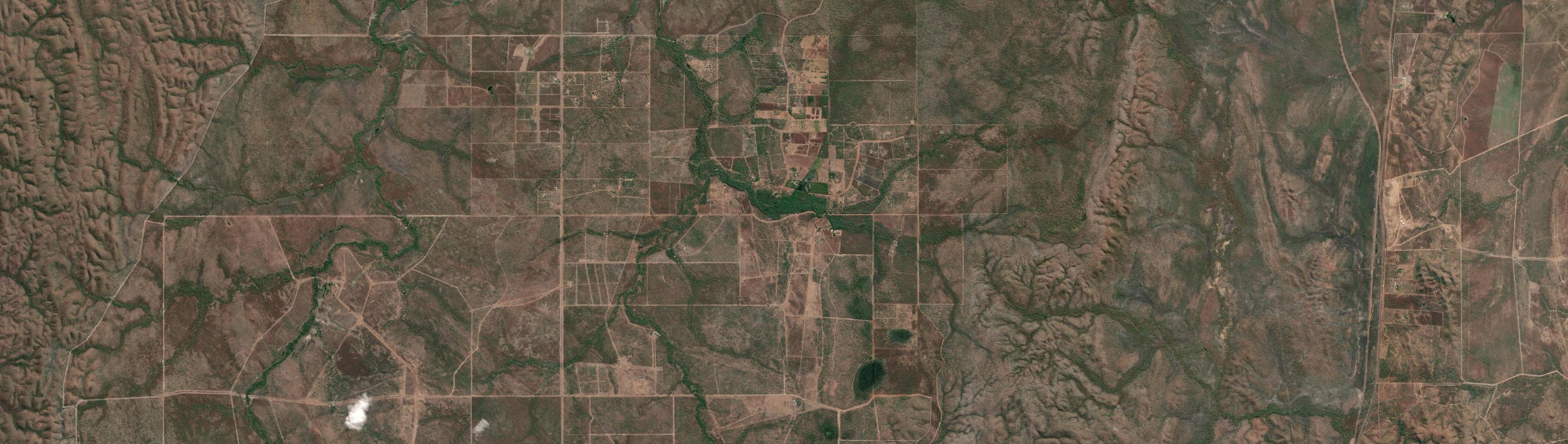 Aerial view of Eva Valley, NT