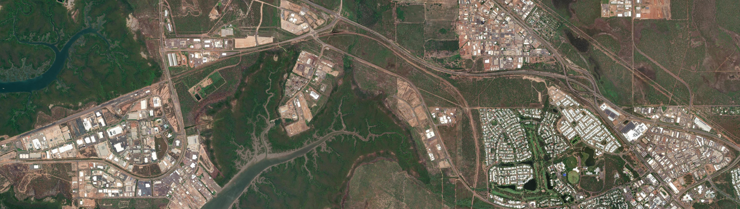 Aerial view of Tivendale, NT