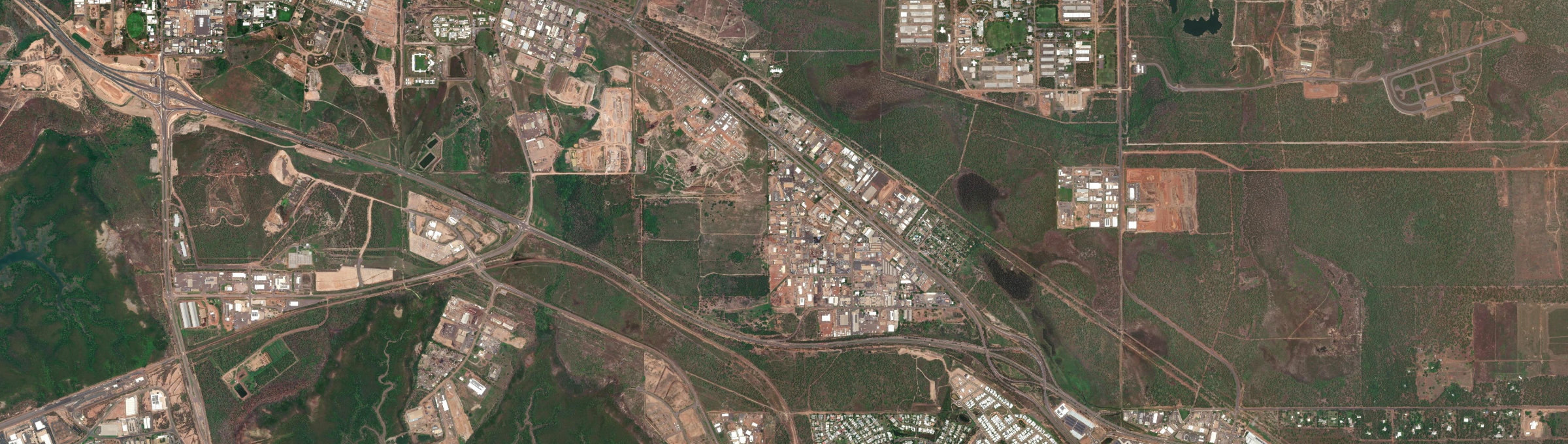 Aerial view of Pinelands (NT), NT