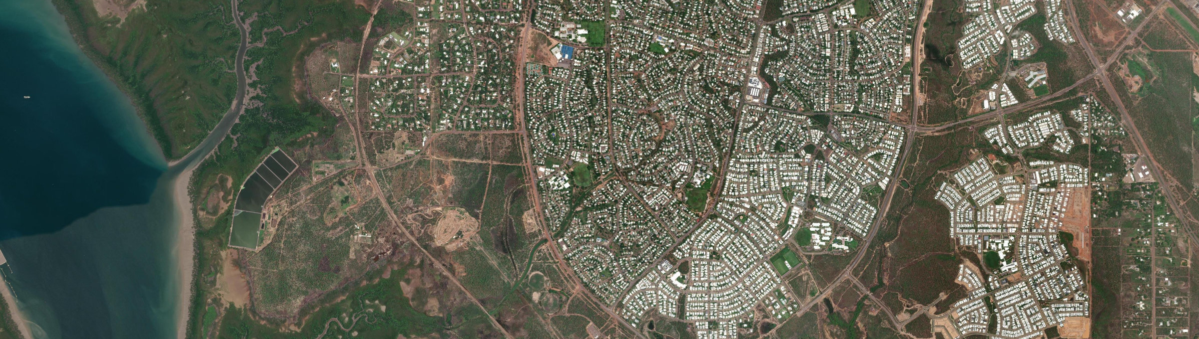 Aerial view of Moulden, NT