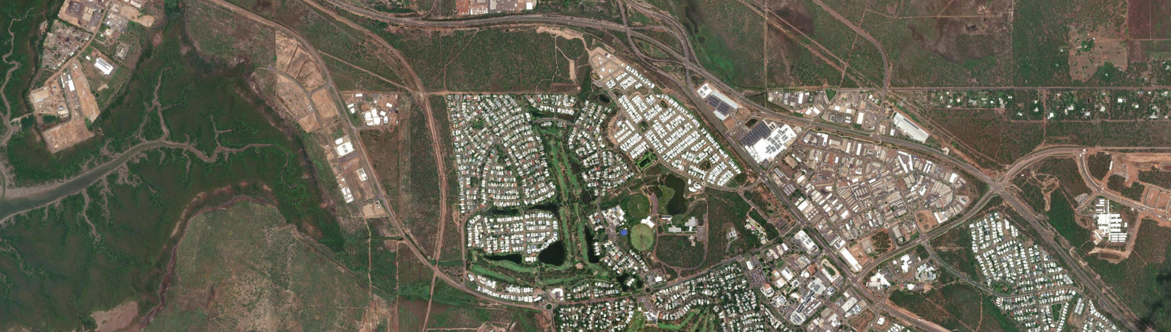 Aerial view of Durack (NT), NT