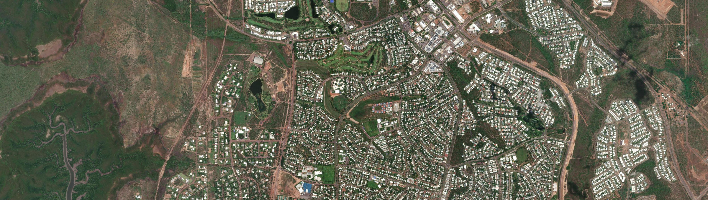 Aerial view of Driver, NT