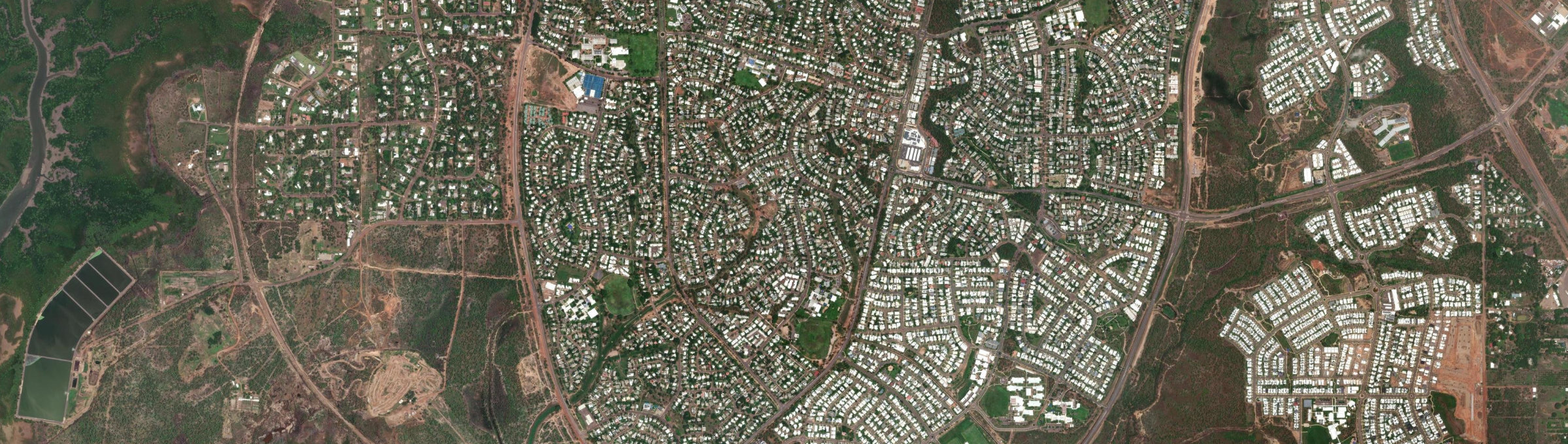 Aerial view of Woodroffe, NT