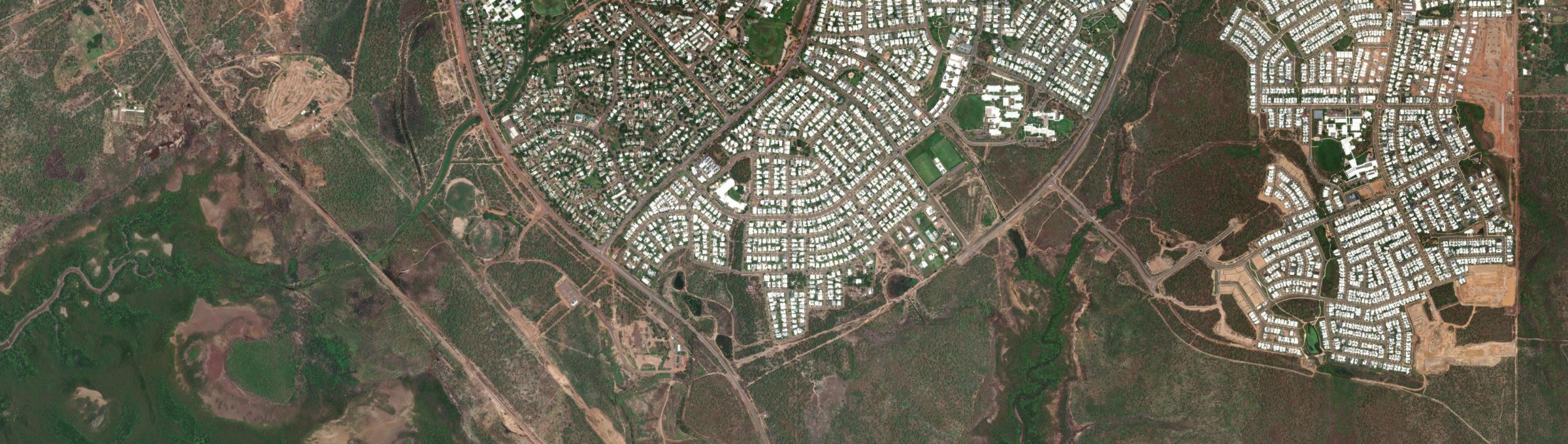 Aerial view of Bellamack, NT