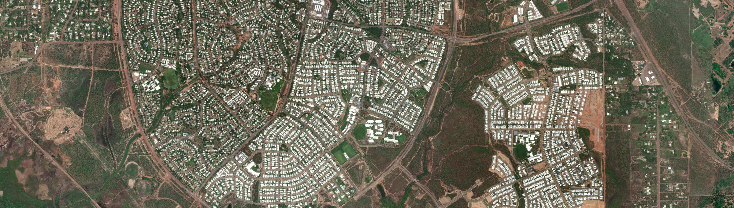 Aerial view of Rosebery (NT), NT