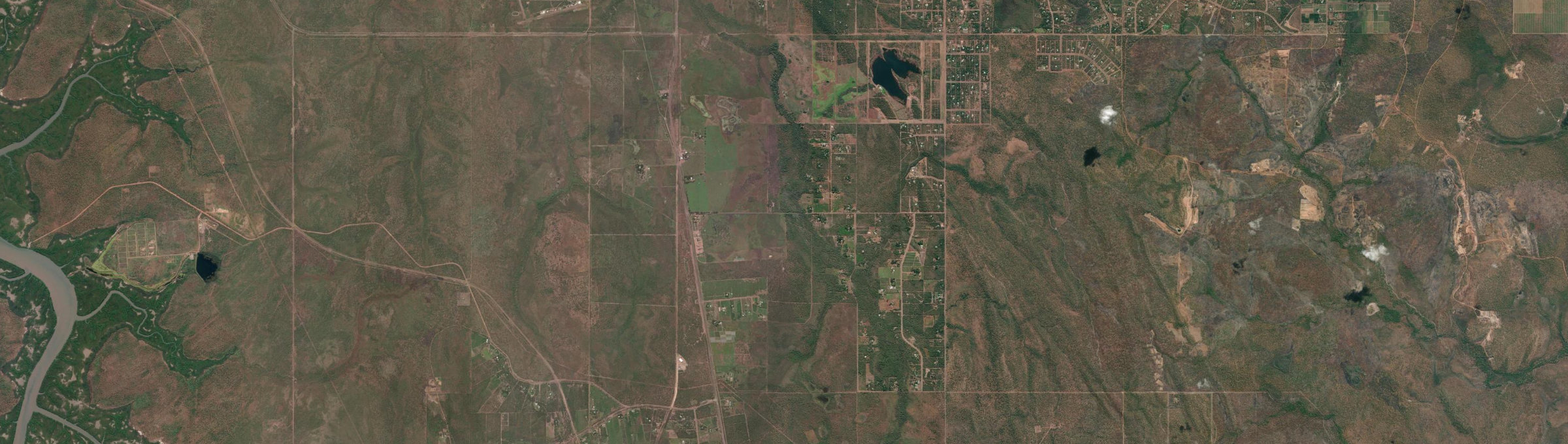 Aerial view of Noonamah, NT