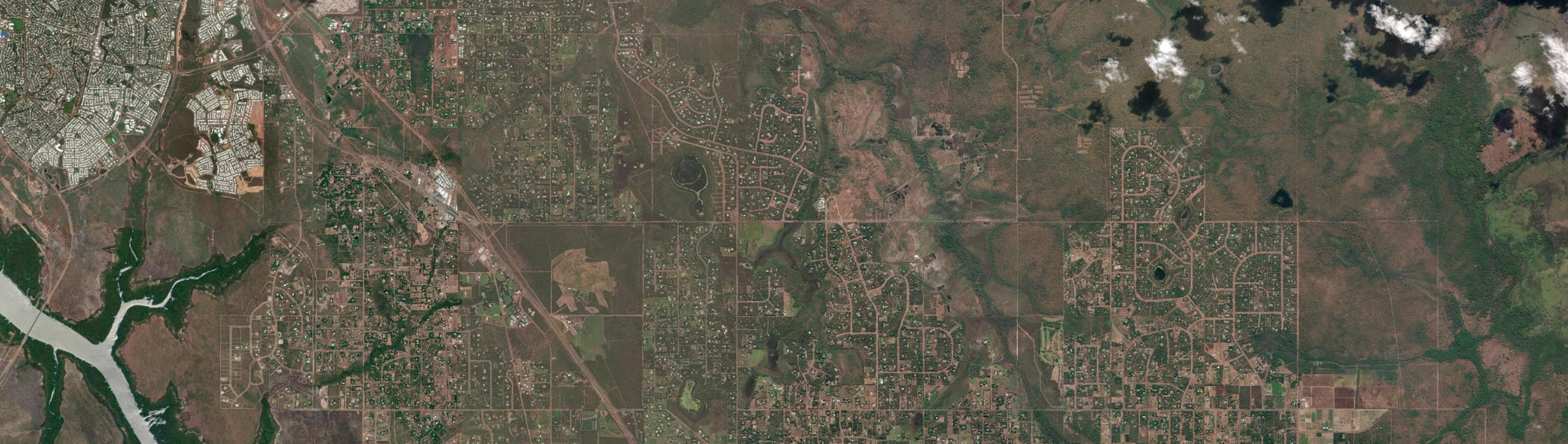 Aerial view of Girraween (NT), NT