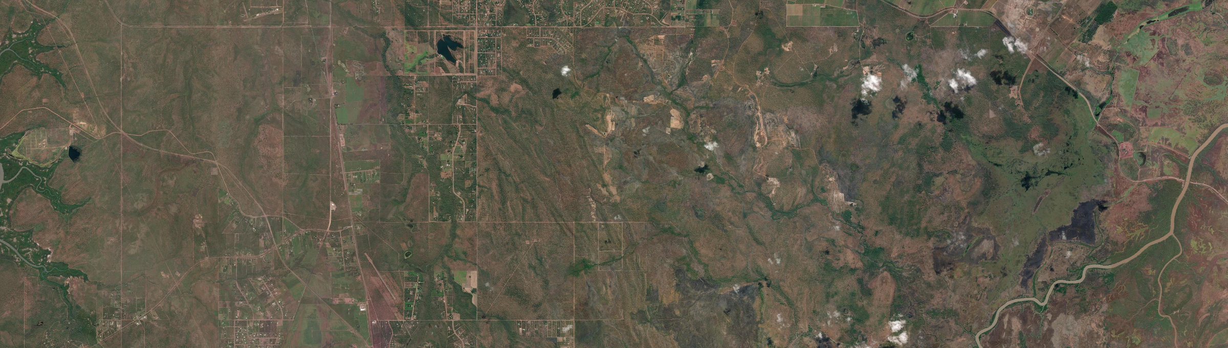 Aerial view of Lloyd Creek, NT
