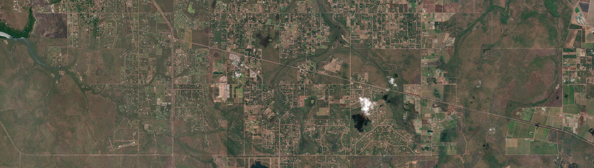 Aerial view of Humpty Doo, NT