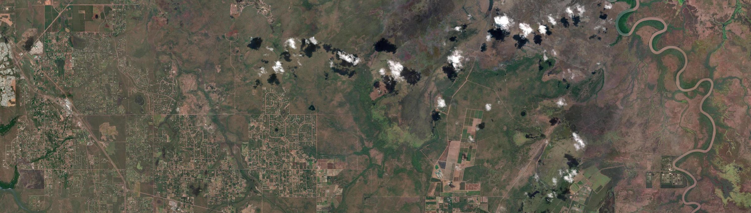 Aerial view of Black Jungle, NT