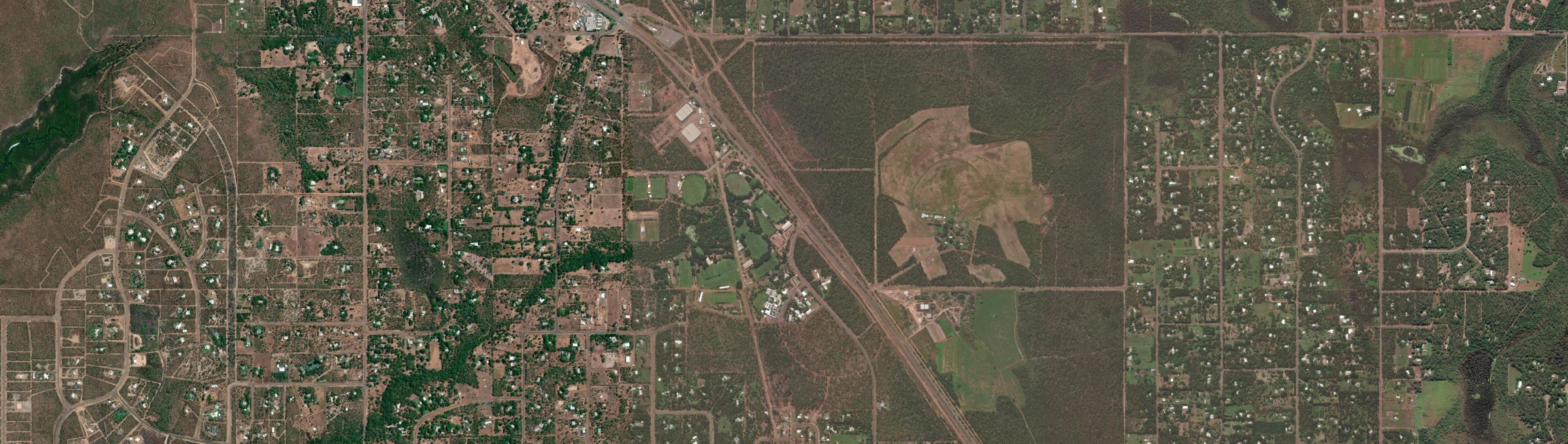 Aerial view of Freds Pass, NT