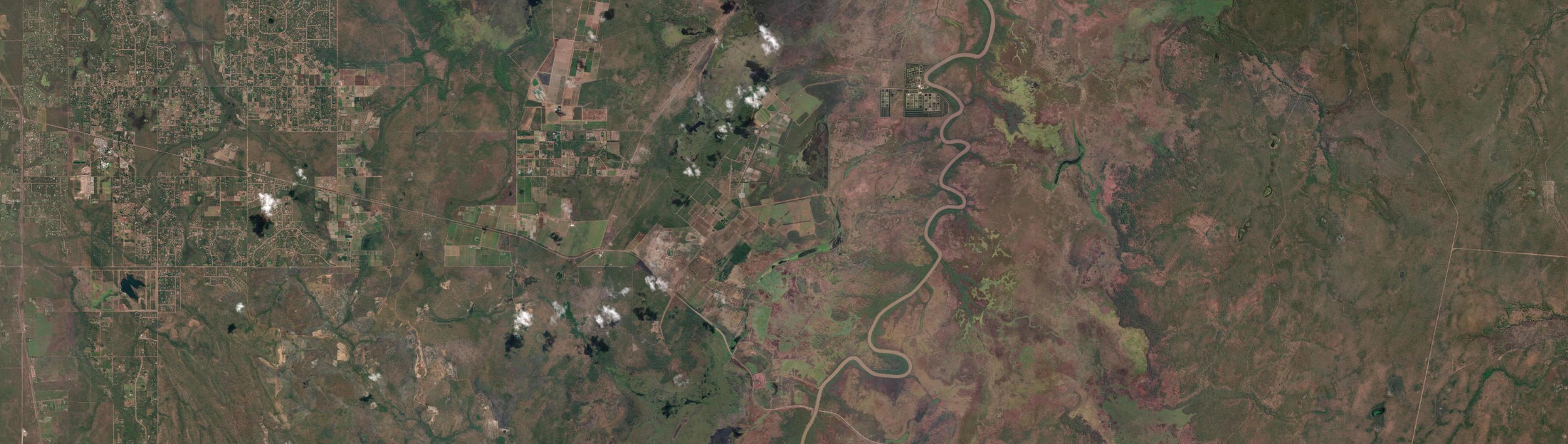 Aerial view of Middle Point, NT