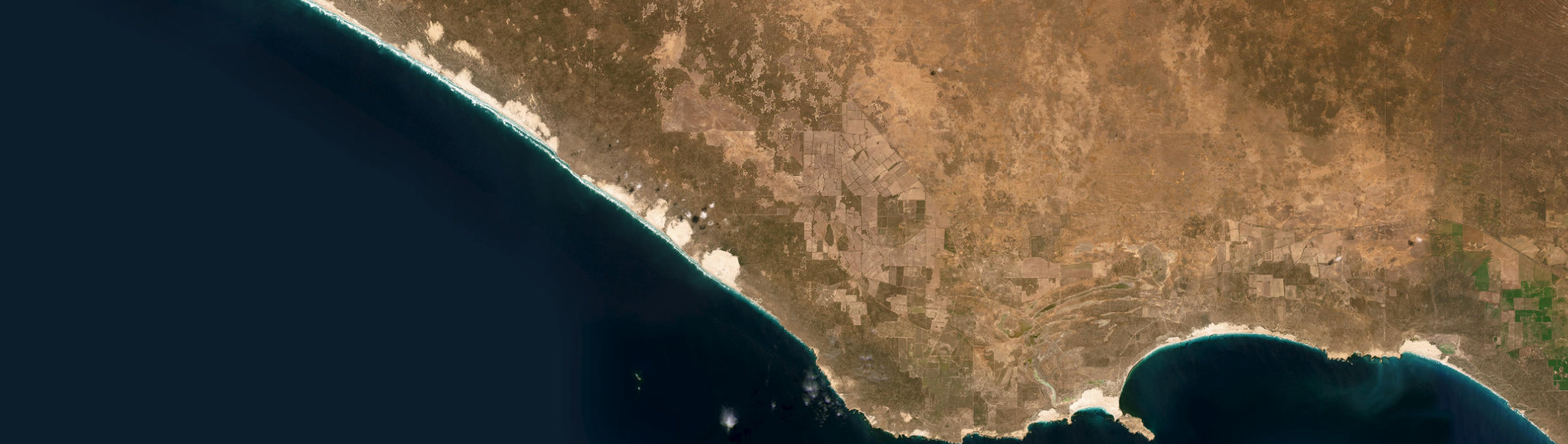 Aerial view of Coorabie, SA