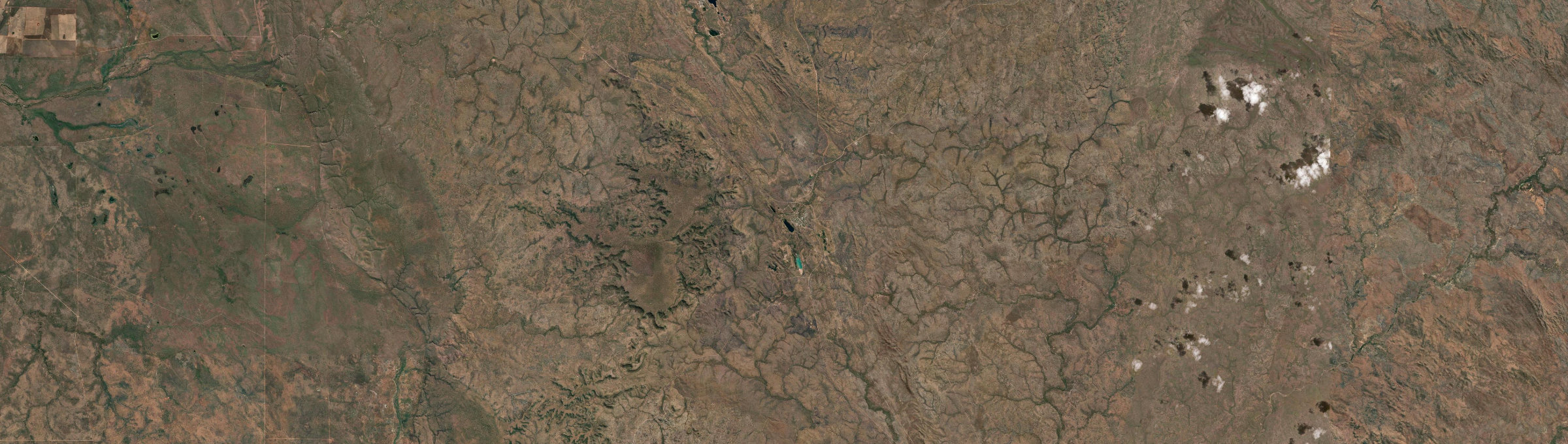 Aerial view of Pine Creek (NT), NT