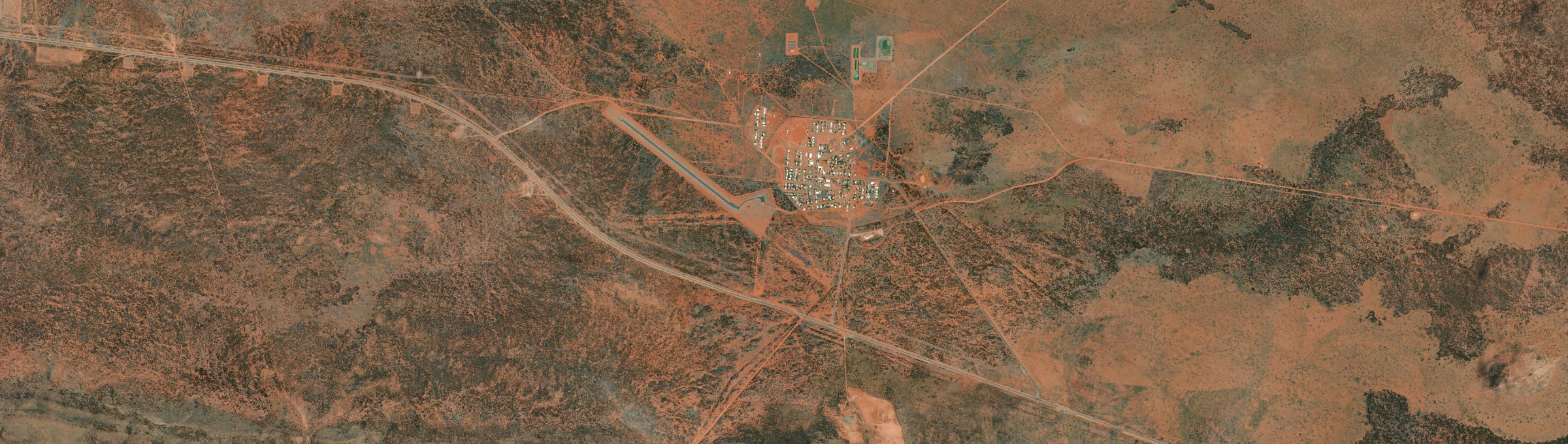 Aerial view of Yuendumu, NT