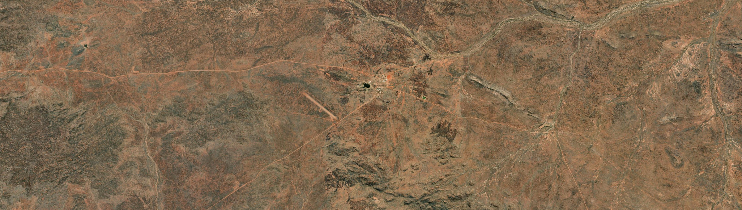 Aerial view of Yuelamu, NT