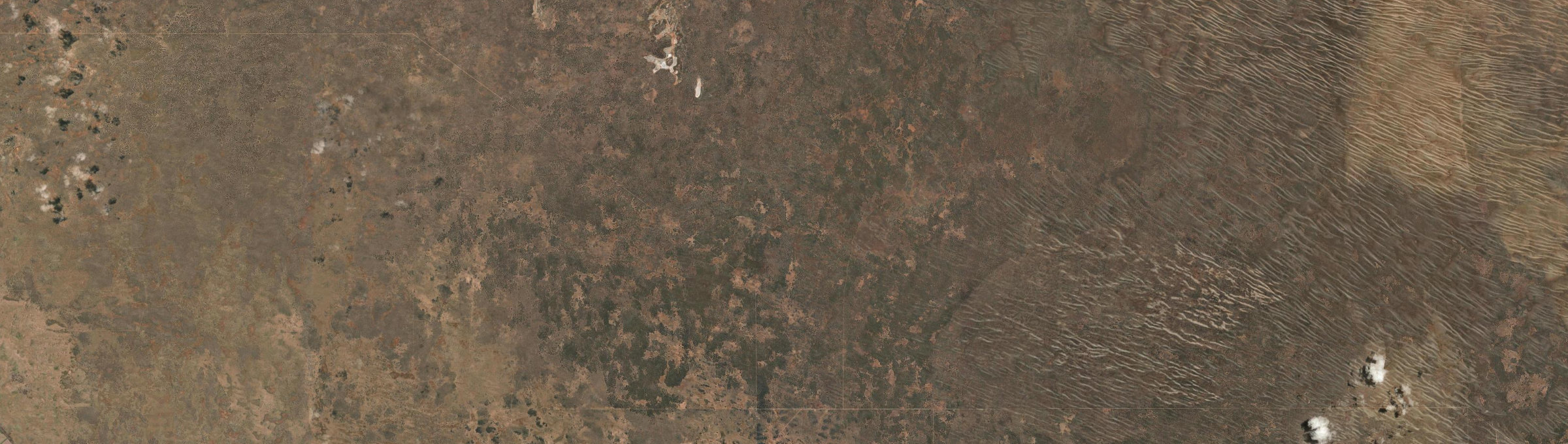 Aerial view of Yellabinna, SA
