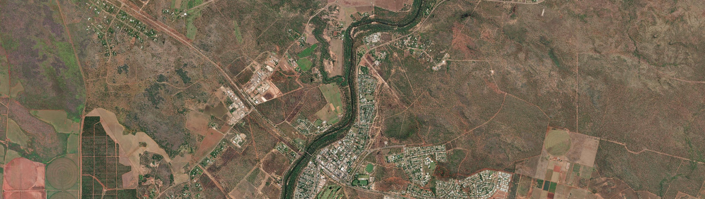 Aerial view of Katherine, NT
