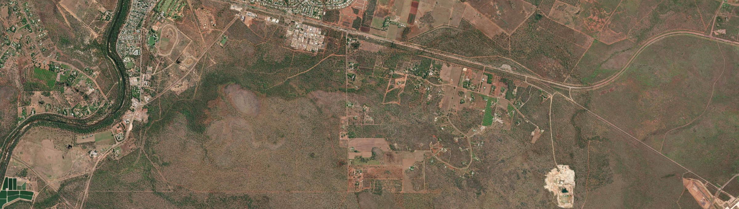 Aerial view of Uralla (NT), NT