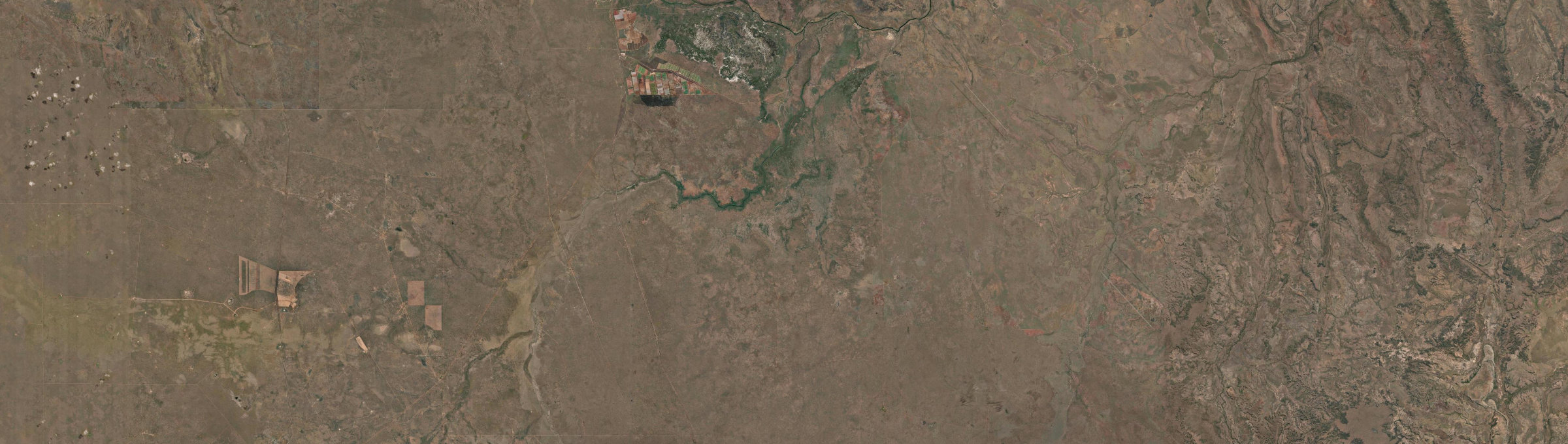 Aerial view of Elsey, NT