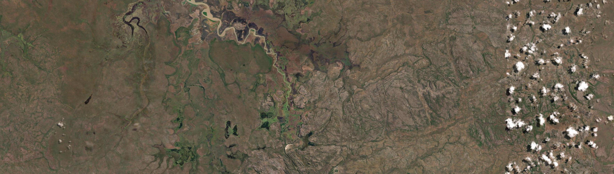 Aerial view of Gunbalanya, NT