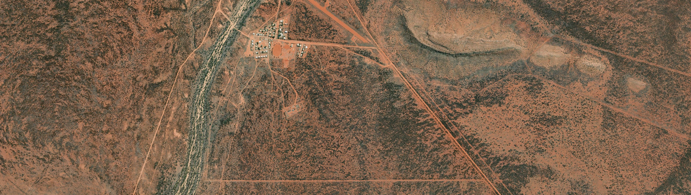 Aerial view of Laramba, NT