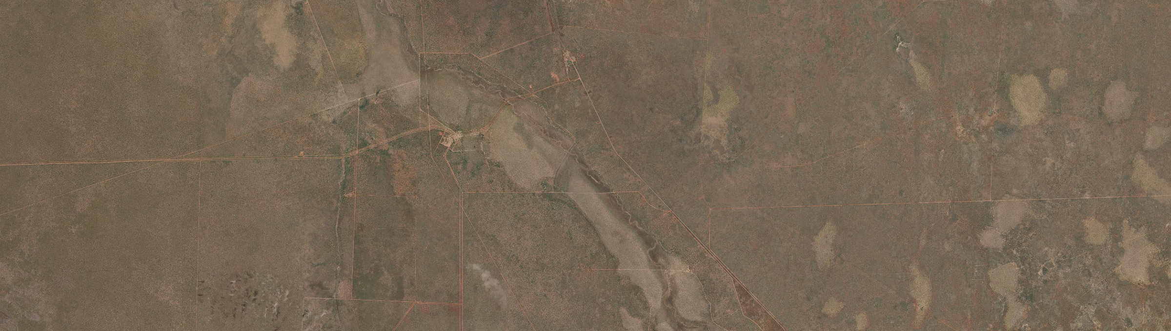 Aerial view of Larrimah, NT