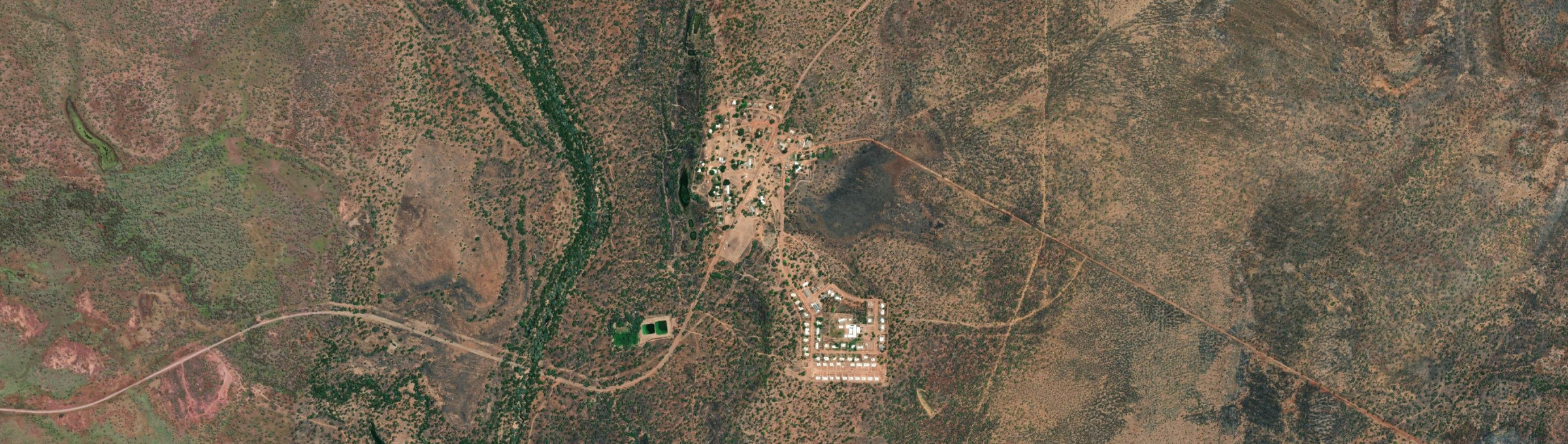 Aerial view of Beswick, NT