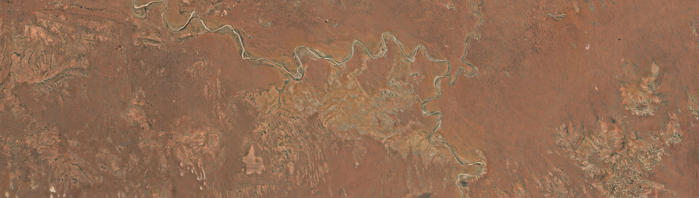 Aerial view of Ghan, NT