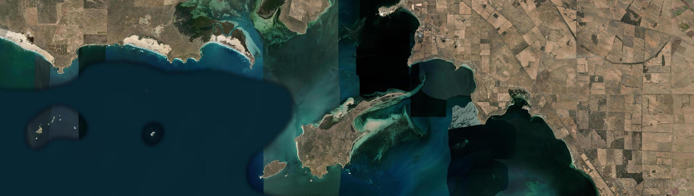 Aerial view of Ceduna Waters, SA