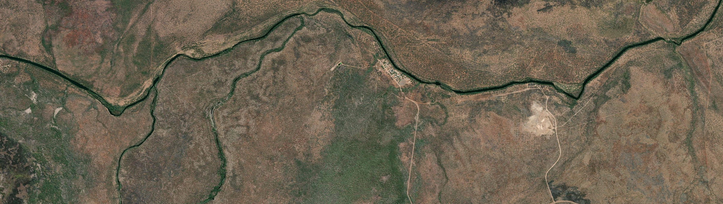 Aerial view of Jilkminggan, NT
