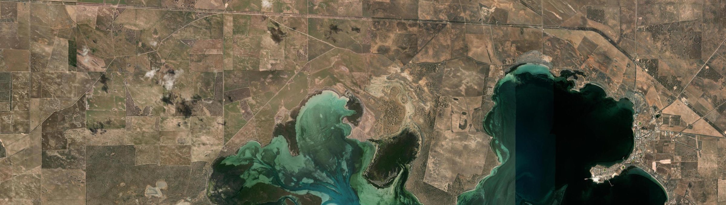 Aerial view of Nadia, SA
