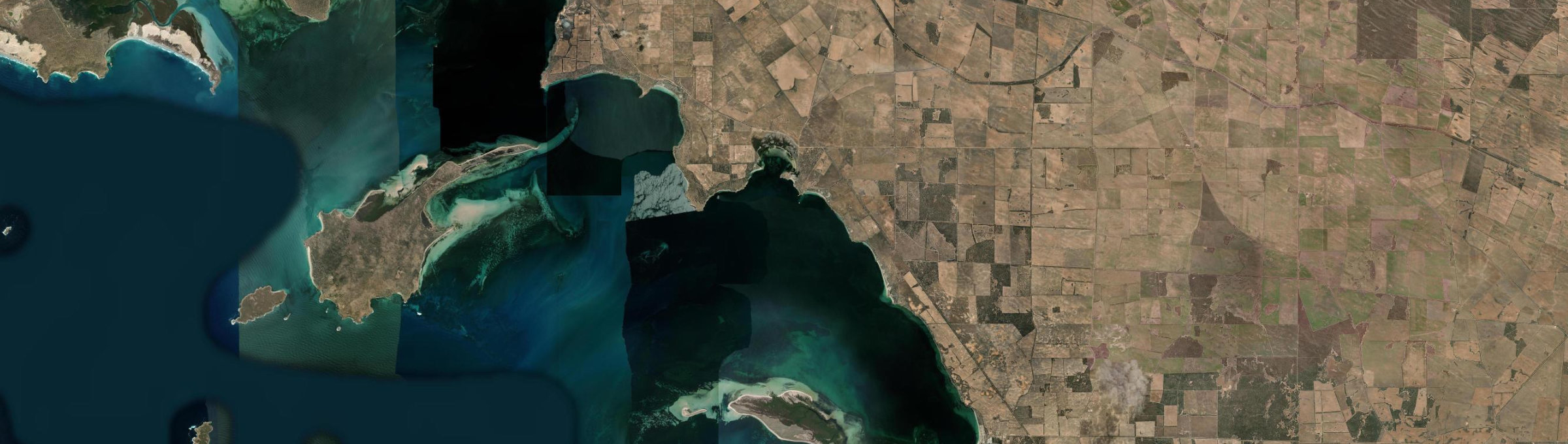 Aerial view of Laura Bay, SA